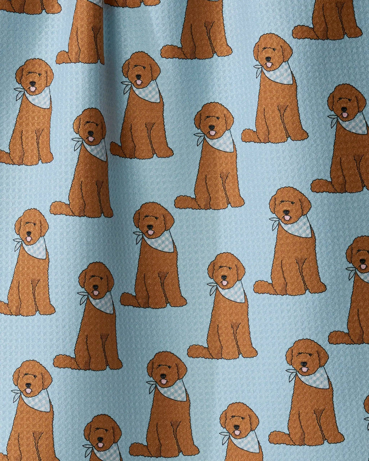 Geometry - Doodle Days Tea Towel - Powder-Blue