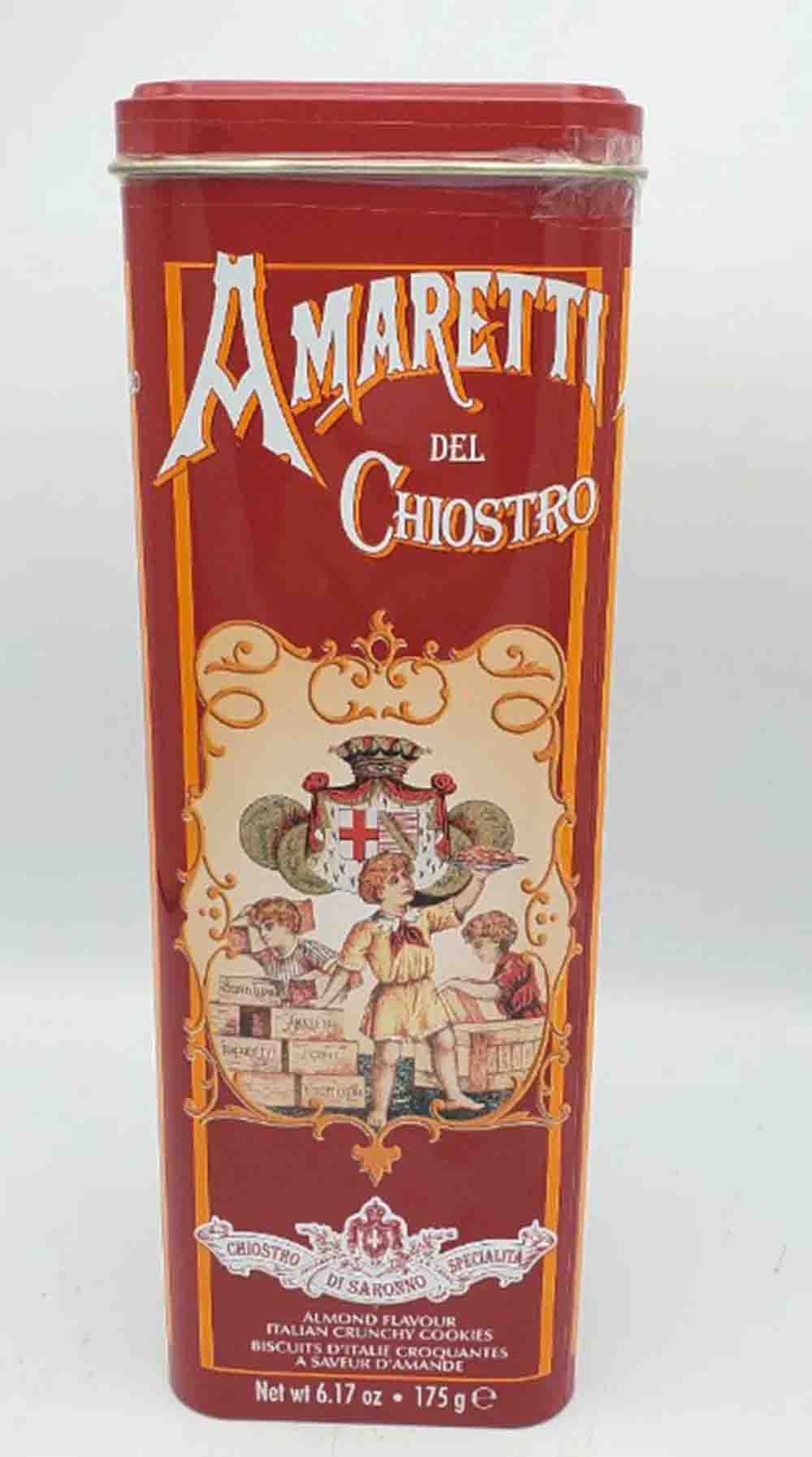 Chiostro - Crunchy Amaretti - Tower Tin - 175 g