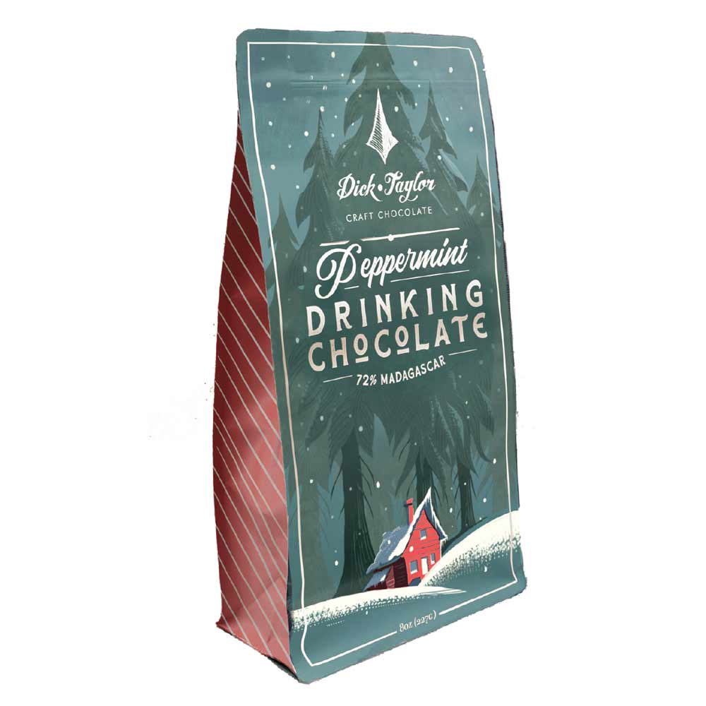 Dick Taylor - Peppermint Drinking Chocolate - 72% - 8 oz.