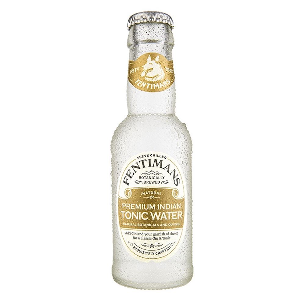 Fentimans Premium Indian Tonic Water bottle on a white background