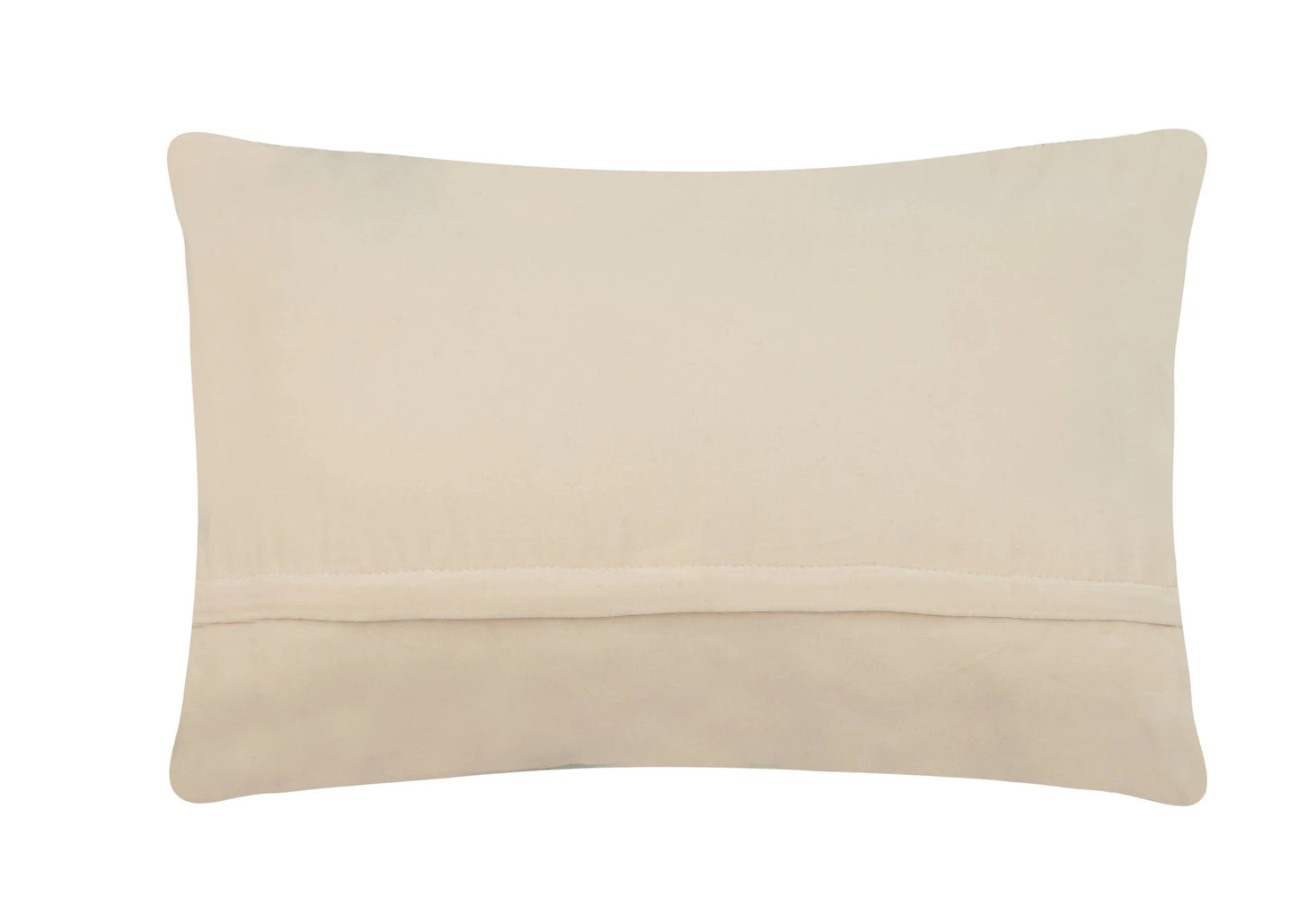 Beige pillow on a white background
