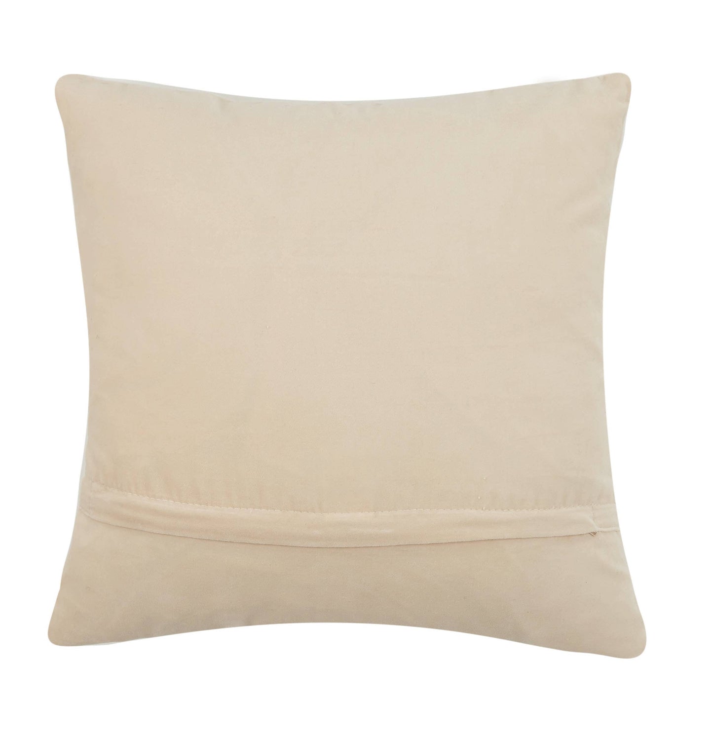 Beige pillow on a white background