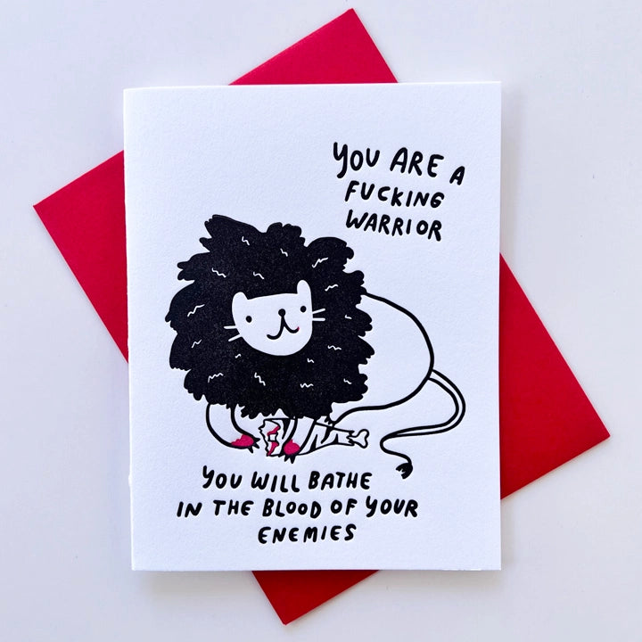 Ghost Academy - You Are A F*****g Warrior - Greeting Card