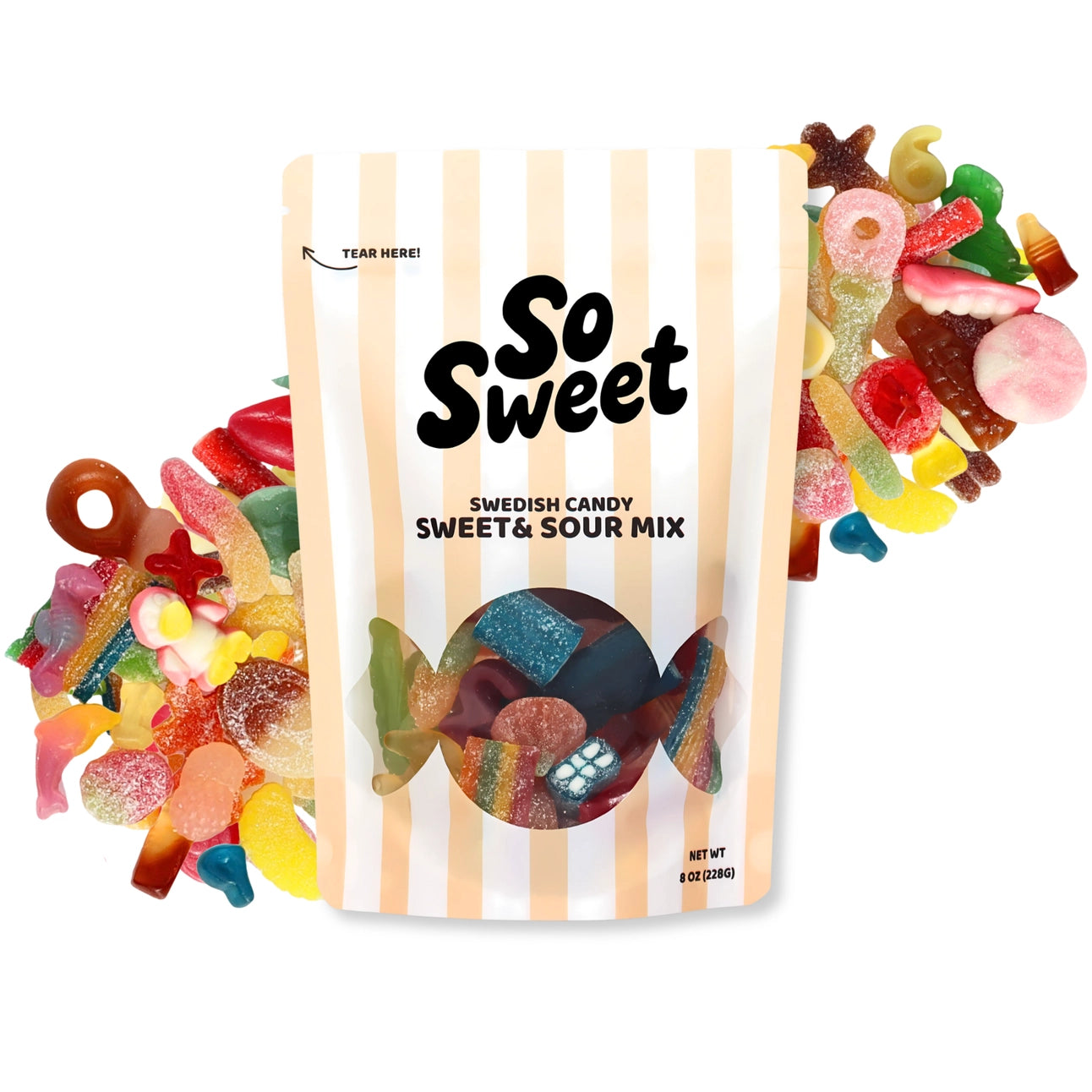 So Sweet - Swedish Candy Sweet & Sour Mix - 8 oz.