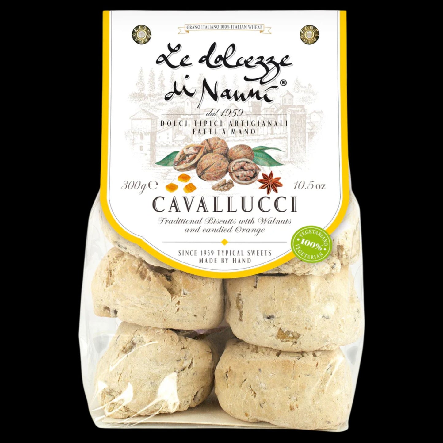 Le Dolcezze Di Nanni - Cavallucci Tuscan Pastries W/ Walnuts & Orange Peel - 300 g