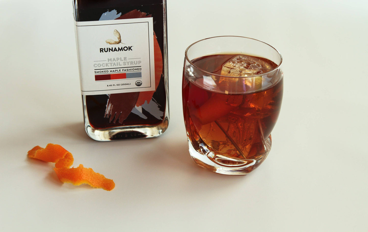 Runamok - Smoked Maple Old Fashioned Cocktail Mixer - 250 mL