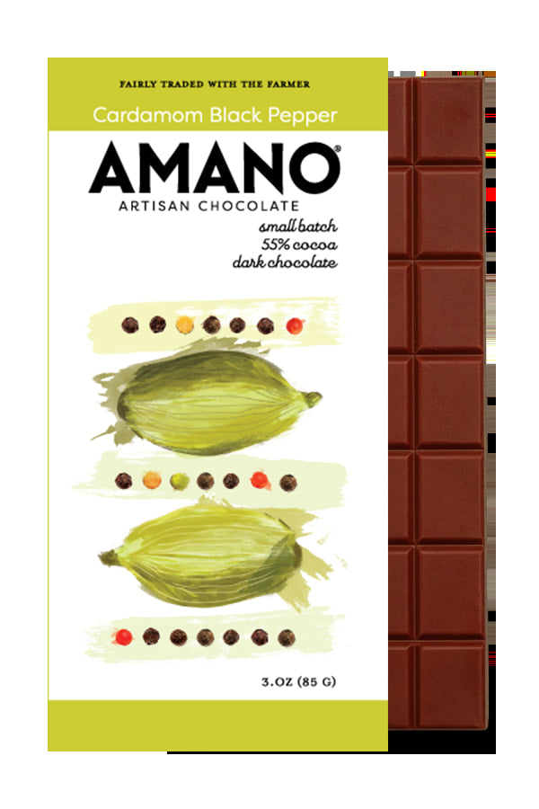 Amano - Cardamom Black Pepper - Flavored Chocolate