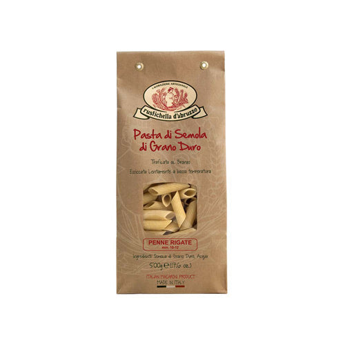 Rustichella d'Abruzzo - Penne Rigate, Brown Bag