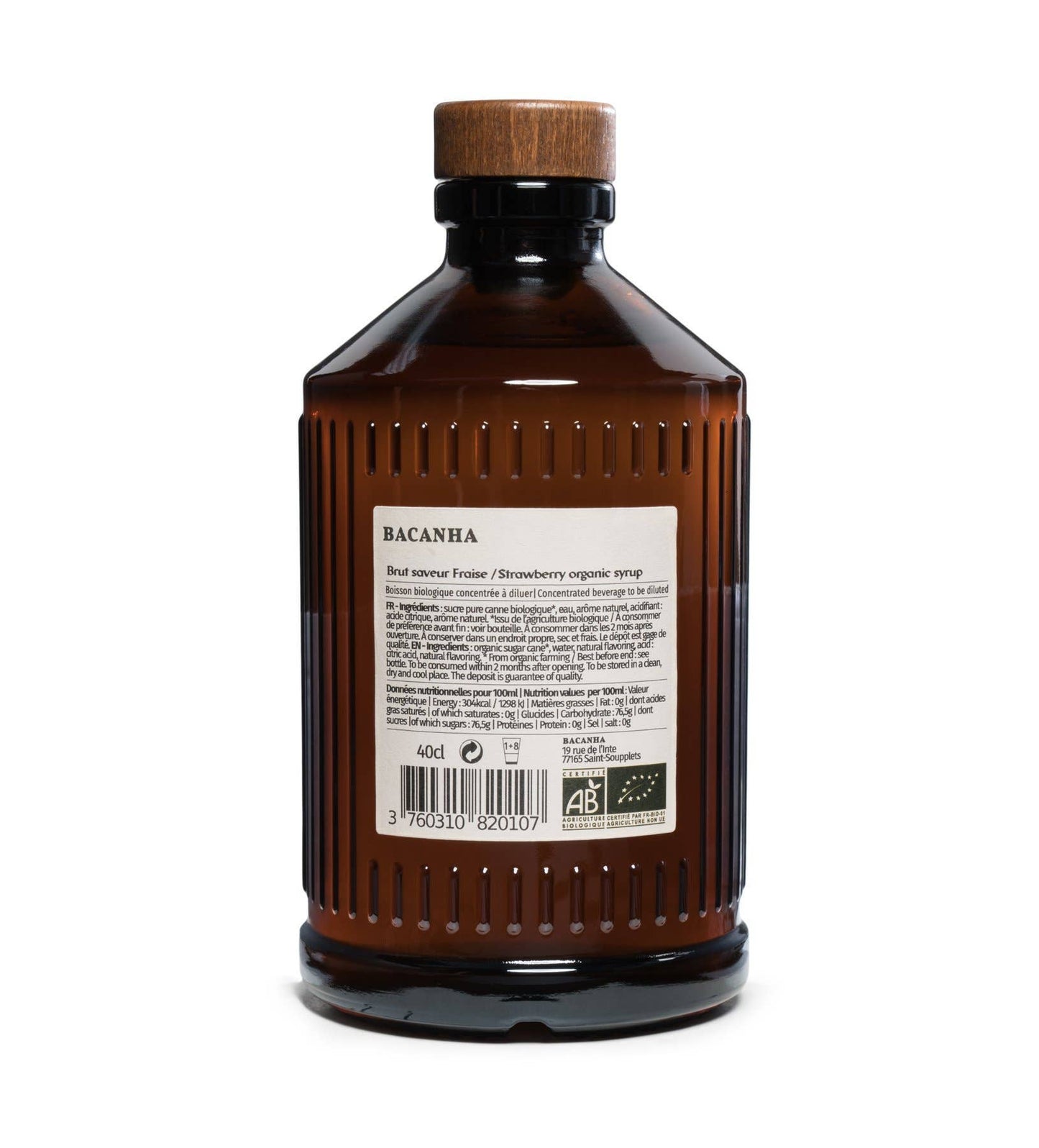 Bacanha - Strawberry Syrup - 13.5 oz.