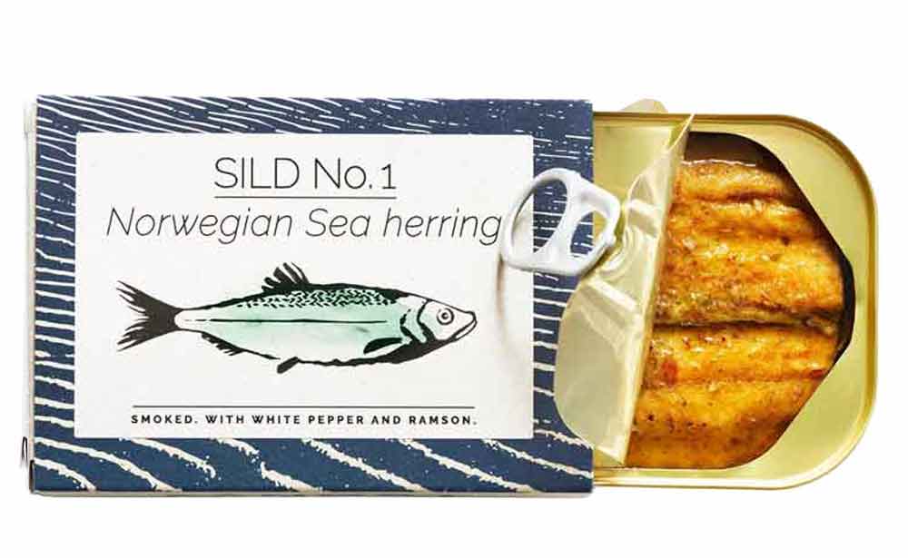 Fangst - SILD No. 1 - Norwegian Sea Herring Smoked w/ White Pepper & Ramson - 100 g