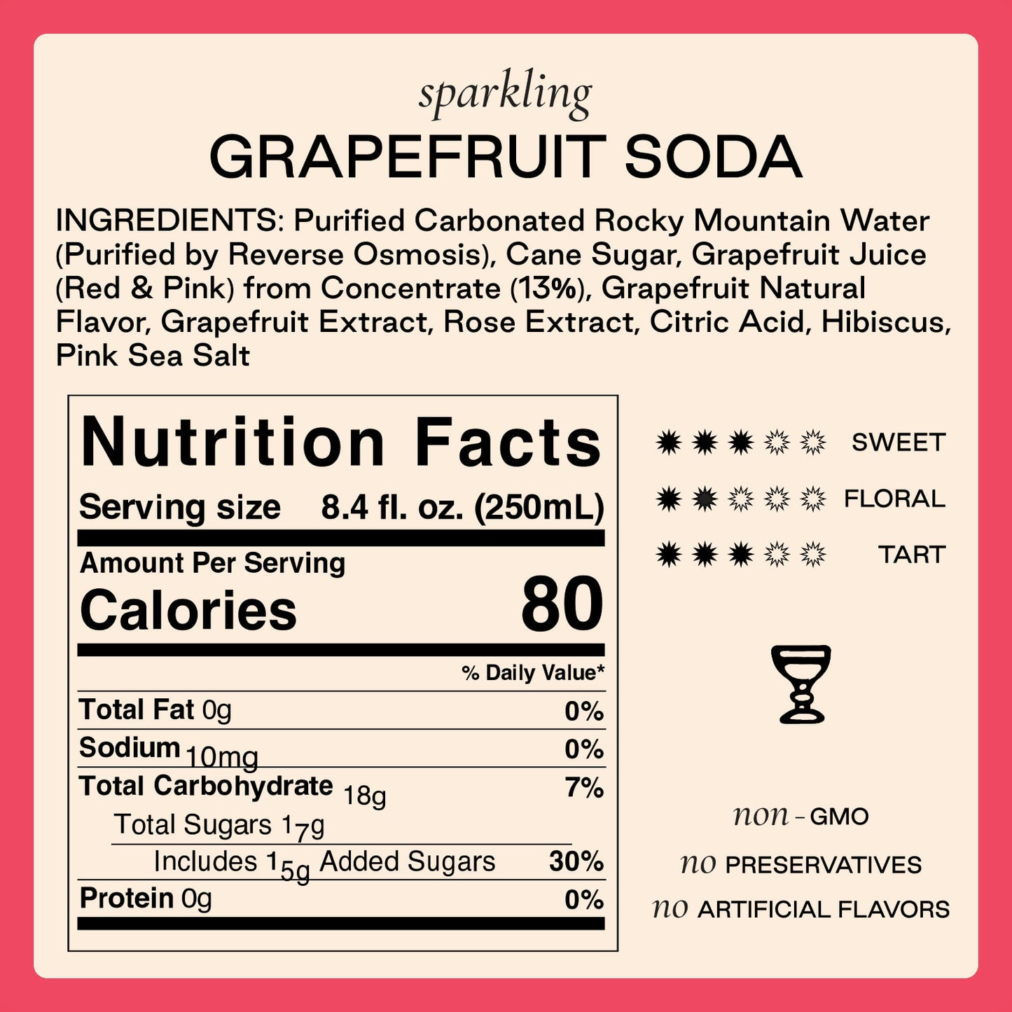 Strongwater - Grapefruit Soda - 4 pack - 250 mL each