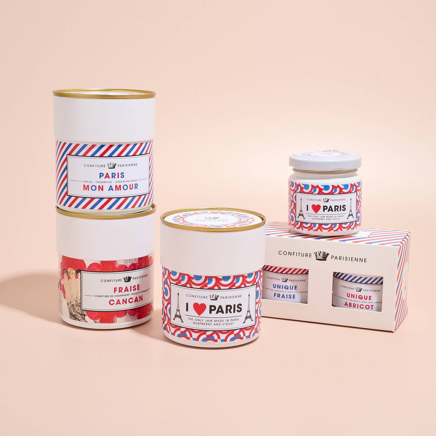 Confiture Parisienne - I Love Paris (Raspberry & Violet Jam) - 8.8 oz.
