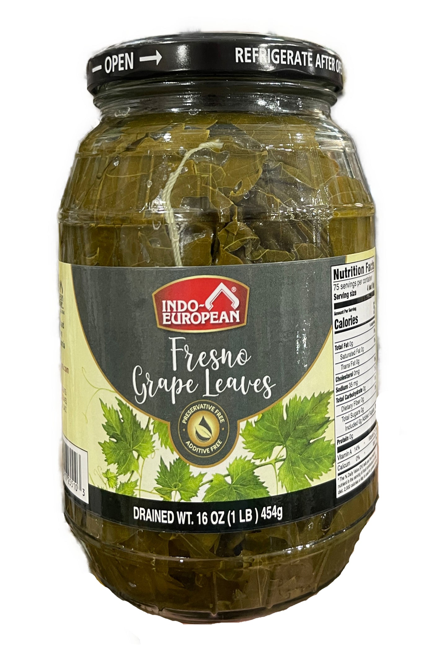 Indo-European - Fresno Grape Leaves - 1 lb