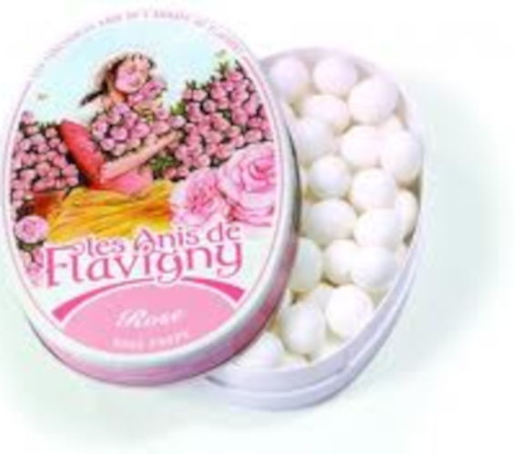 Les Anis de Flavigny - Rose Pastilles - Oval Tin - 50 g