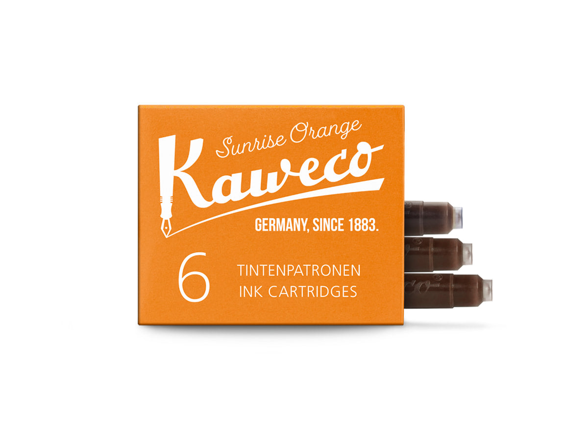 Kaweco - Ink Cartridges - Sunrise Orange - 6 Pieces