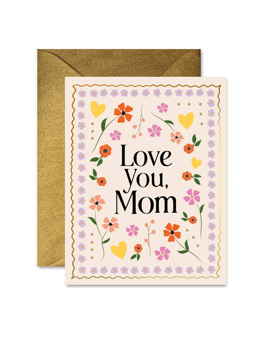 Ginger P. Designs - Mosaic Love You Mom - Floral Greeting Card