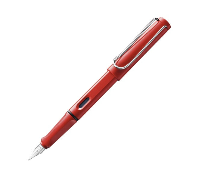 Lamy - Safari Fountain Pen - Red - Medium | The Ambrosian Pantry