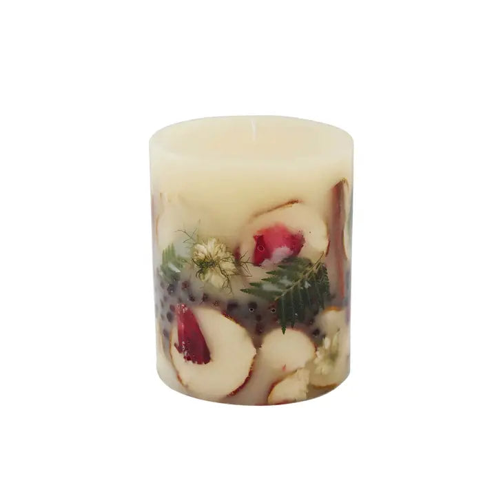 Rosy Rings - Spicy Apple - Small Round Botanical Candle