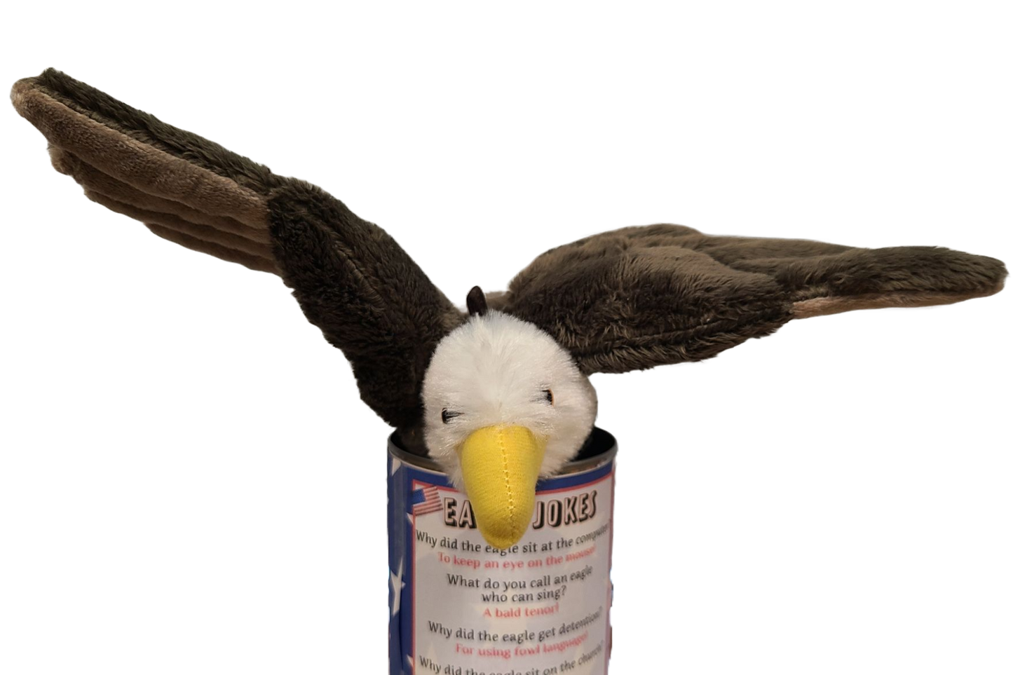 Canned Gifts - Liberty The Canned Bald Eagle - Stuffed Animal