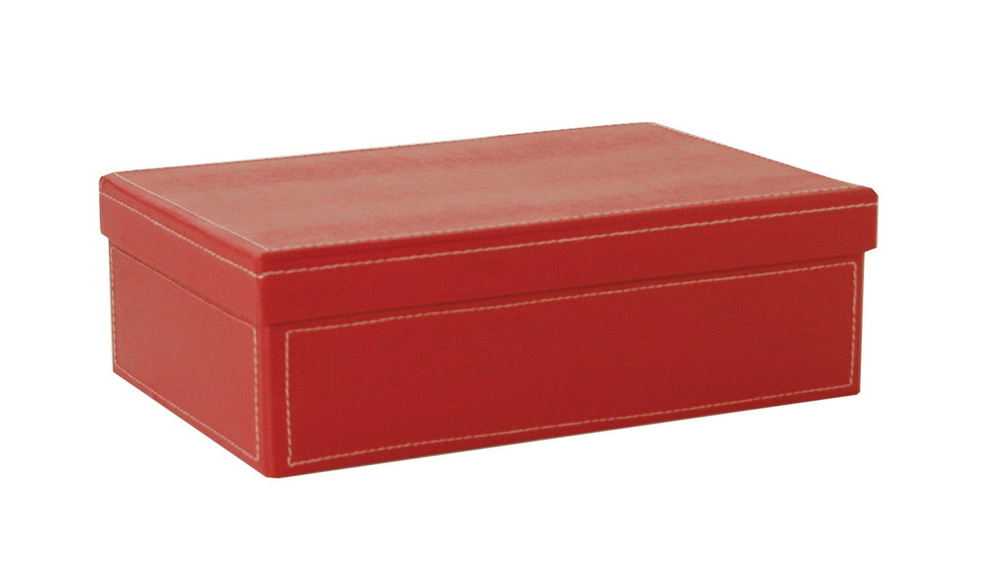 Empty Gift Basket - 9.5" Red Paperboard Box w/ Lid