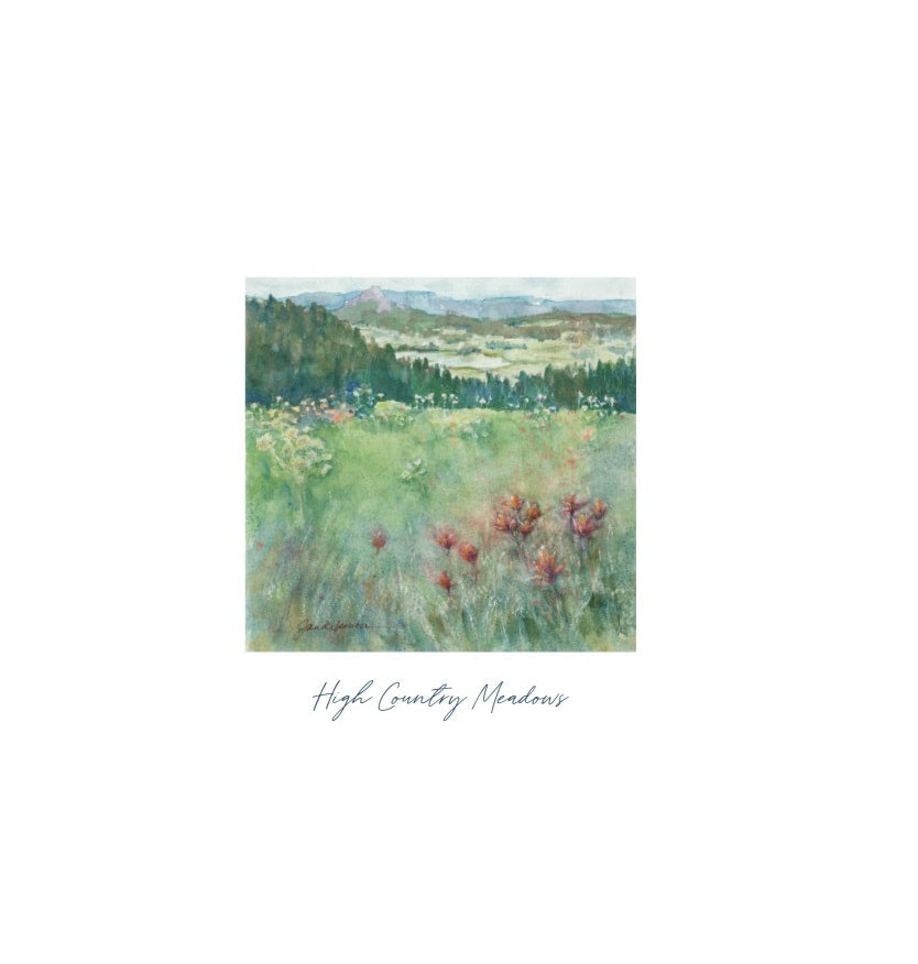 Jan Spencer - Watercolor Greeting Card - High Country Meadows