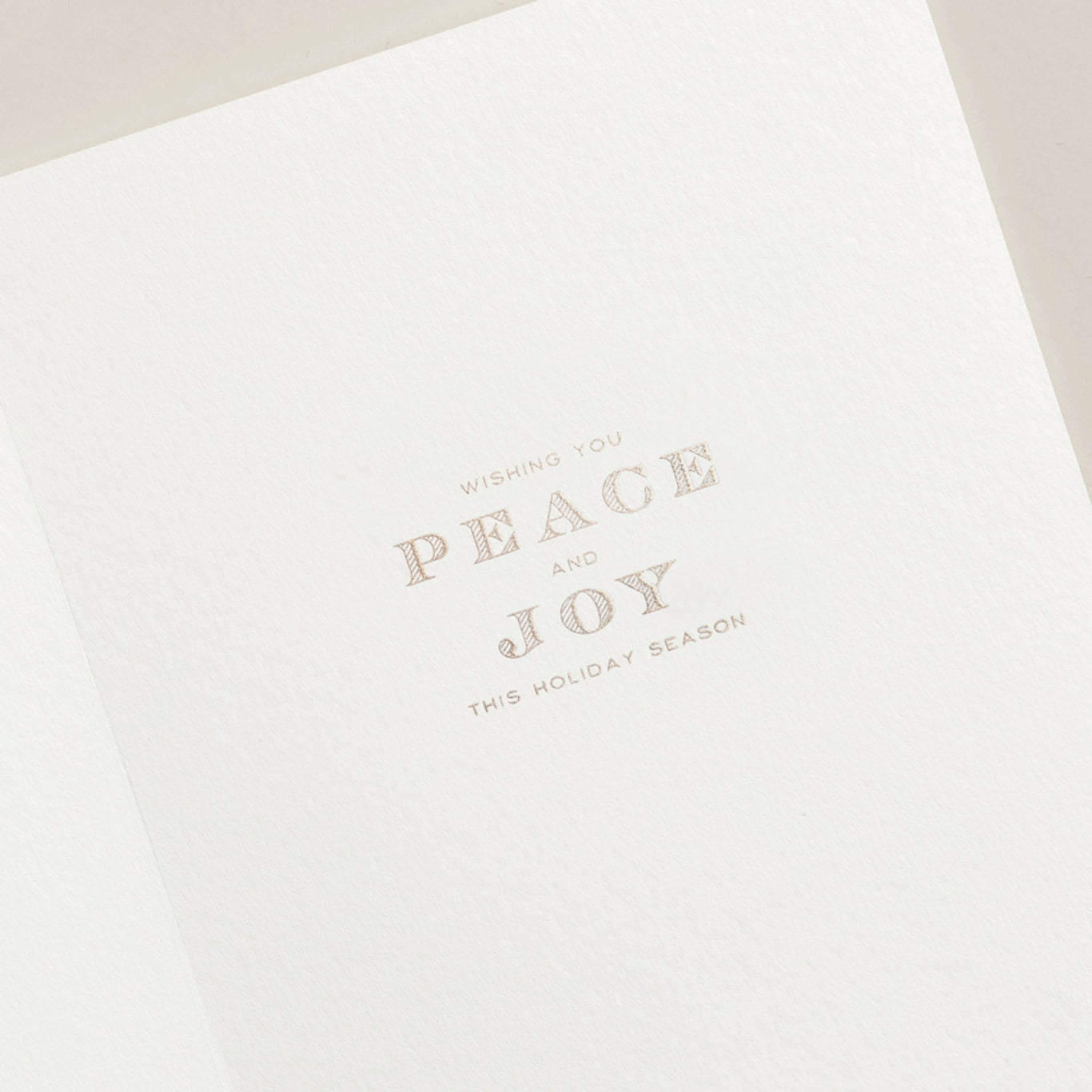 Crane - Juniper Berry Wreath Holiday Greeting Card - 10 Notes / 10 Navy Lined Envelopes