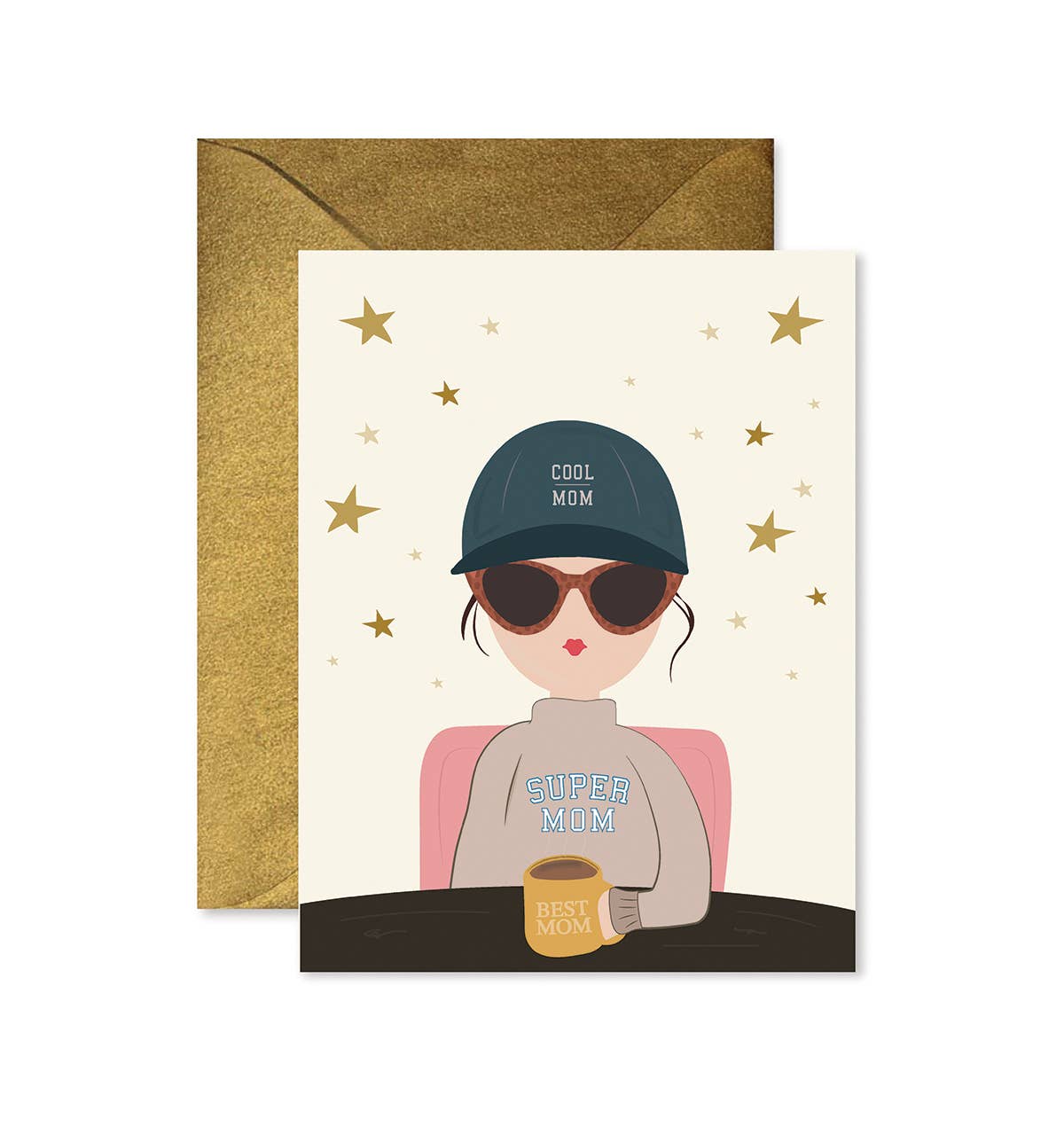 Ginger P. Designs - Cool Mom, Super Mom, Best Mom - Greeting Card