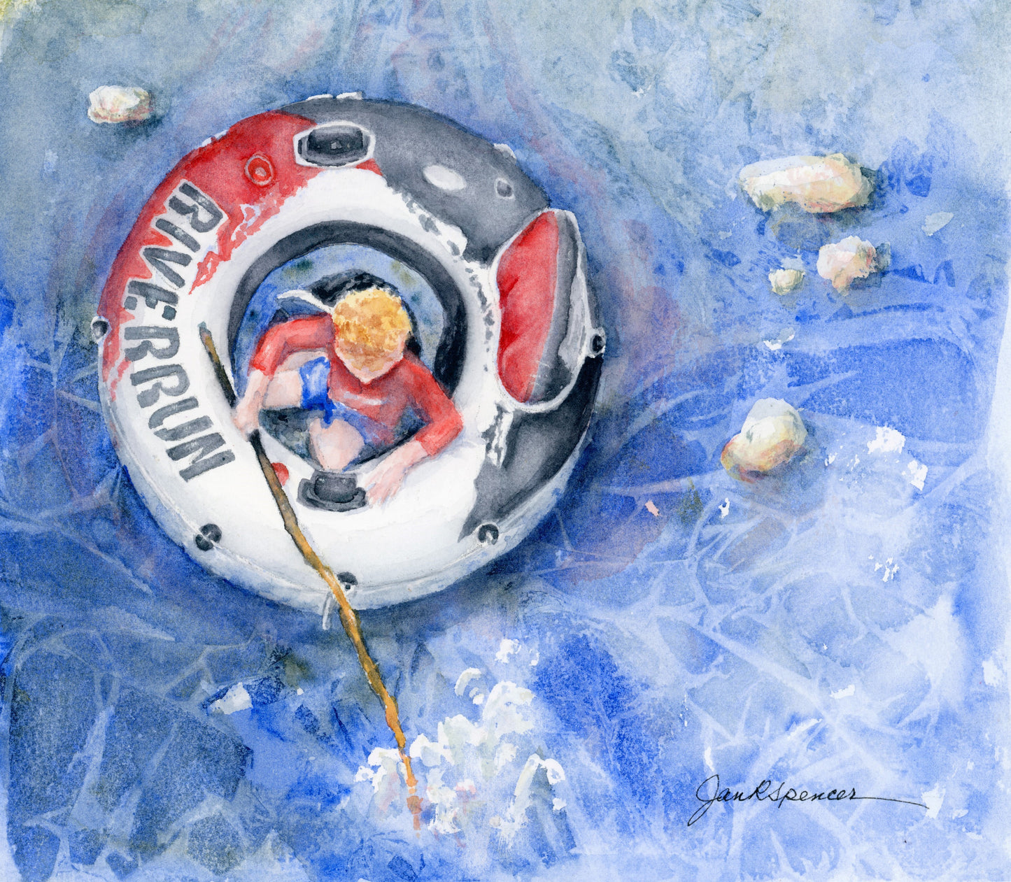 Jan Spencer - Watercolor Greeting Card - Adventure Bound
