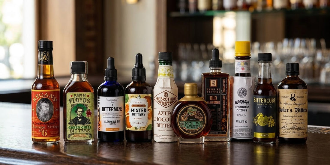 Cocktail bitters bottles