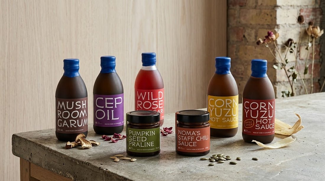Noma Projects Mushroom Garum and pantry products at The Ambrosian Pantry