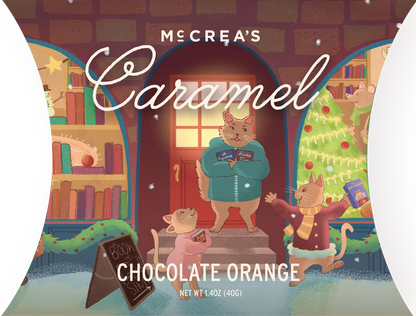 McCrea's Candies - Caramels Pillow Box - Chocolate Orange - 1.4 oz.