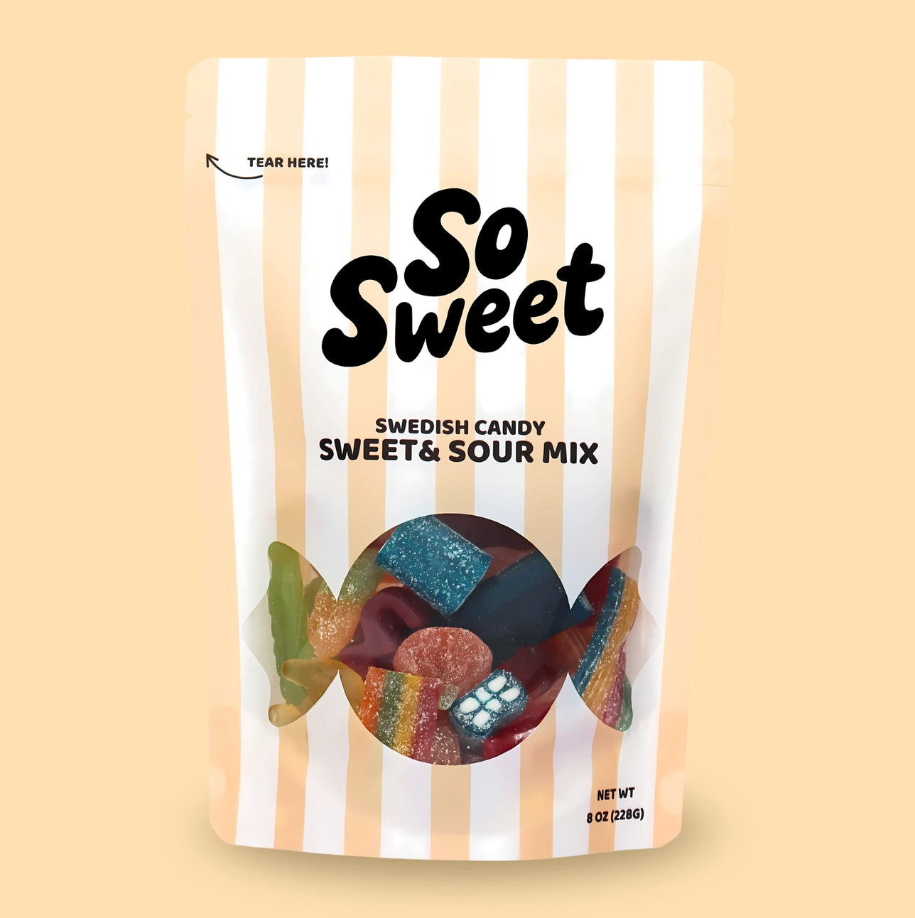 So Sweet - Swedish Candy Sweet & Sour Mix - 8 oz.