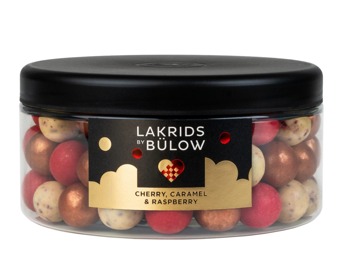 Lakrids By Bülow - Cherry / Caramel / Raspberry - Chocolate Coated Licorice - 18.2 oz.