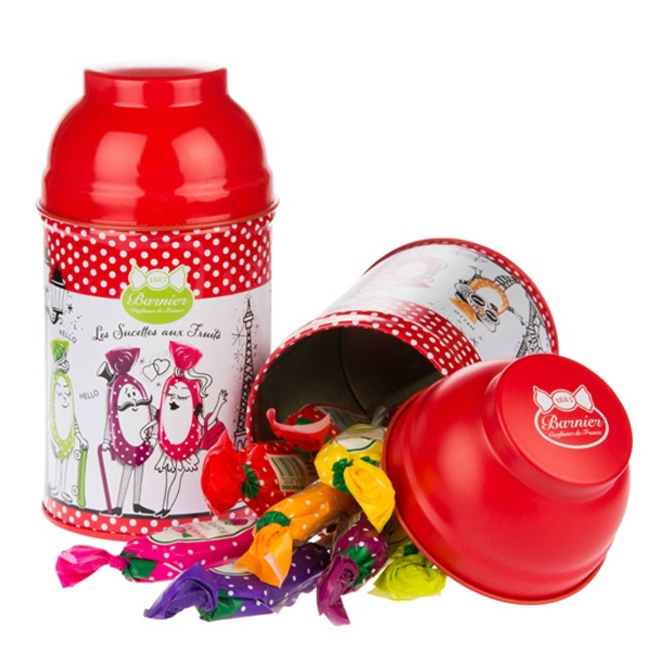 Barnier - Fruit Lollipops In Gift Tin - 5.6 oz.