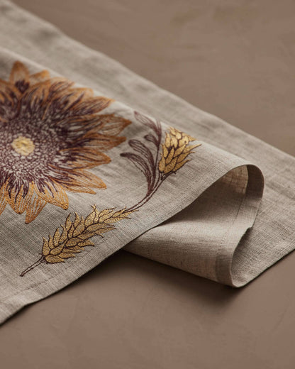 Coral & Tusk Sunflower & Wheat Dinner Napkin, view 3