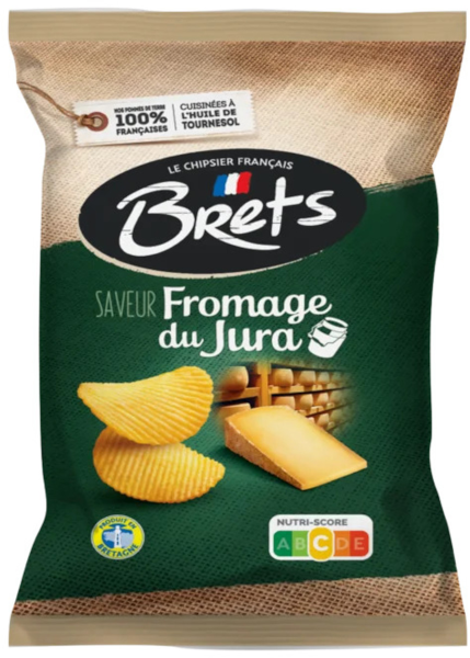 Brets - Potato Chips - Jura Cheese - 125 g