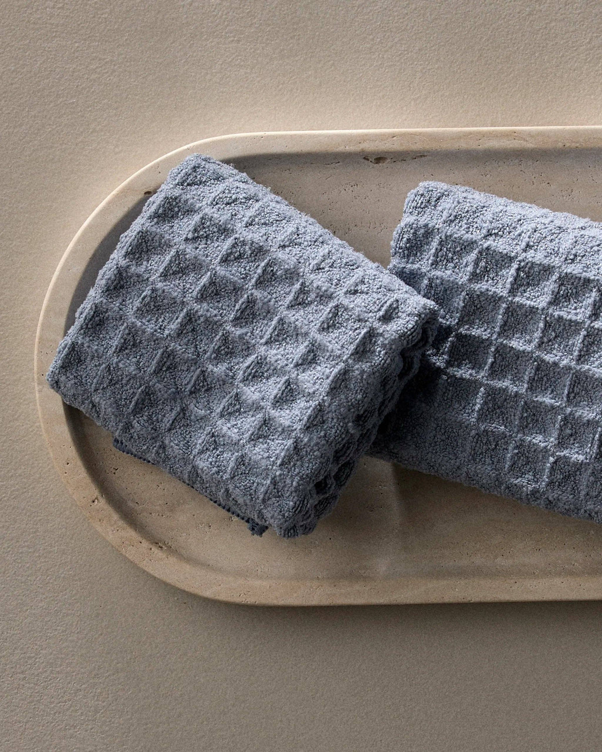 Geometry - Sky - Waffle Washcloth Set - 10 in. x 10 in. - 3 Pack