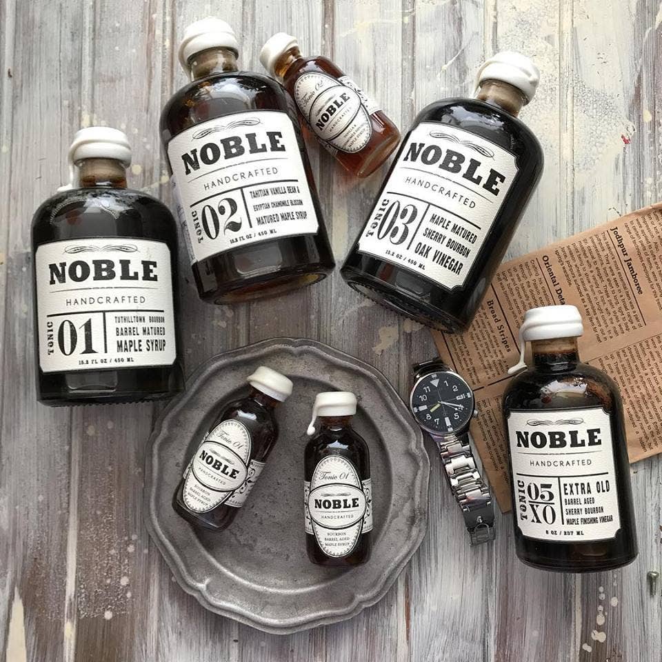 Noble Handcrafted - Noble Tonic 01 - Tuthilltown Bourbon Barrel Matured Maple Syrup - 450 mL