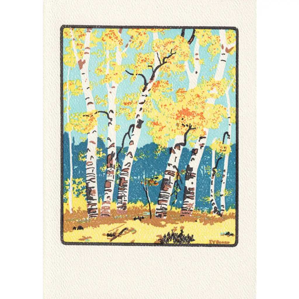 Saturn Press - Autumn Dunes Greeting Card