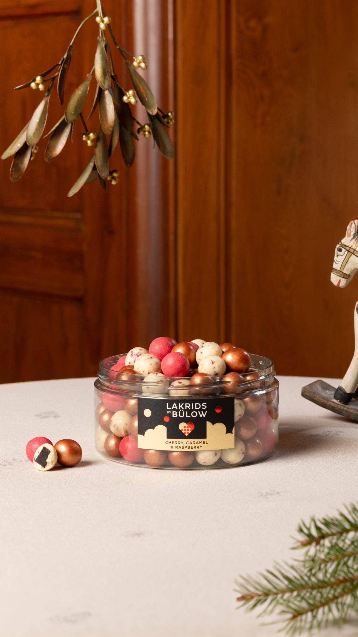 Lakrids By Bülow - Cherry / Caramel / Raspberry - Chocolate Coated Licorice - 18.2 oz.