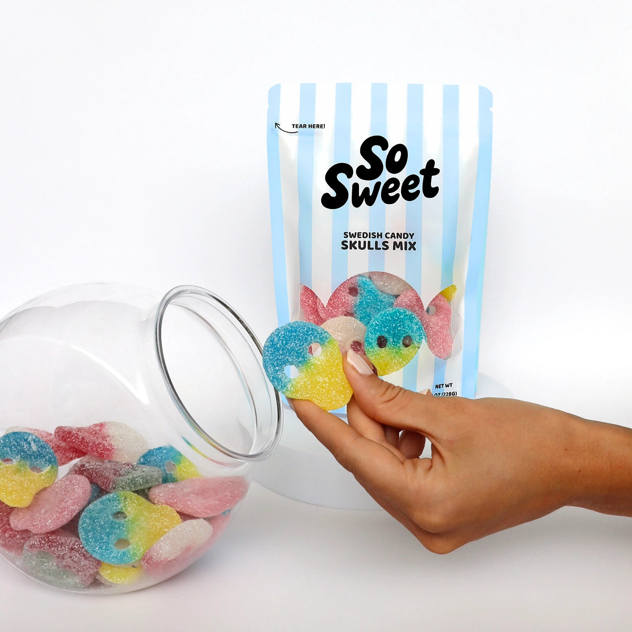 So Sweet - Swedish Candy Skulls Mix - 8 oz.
