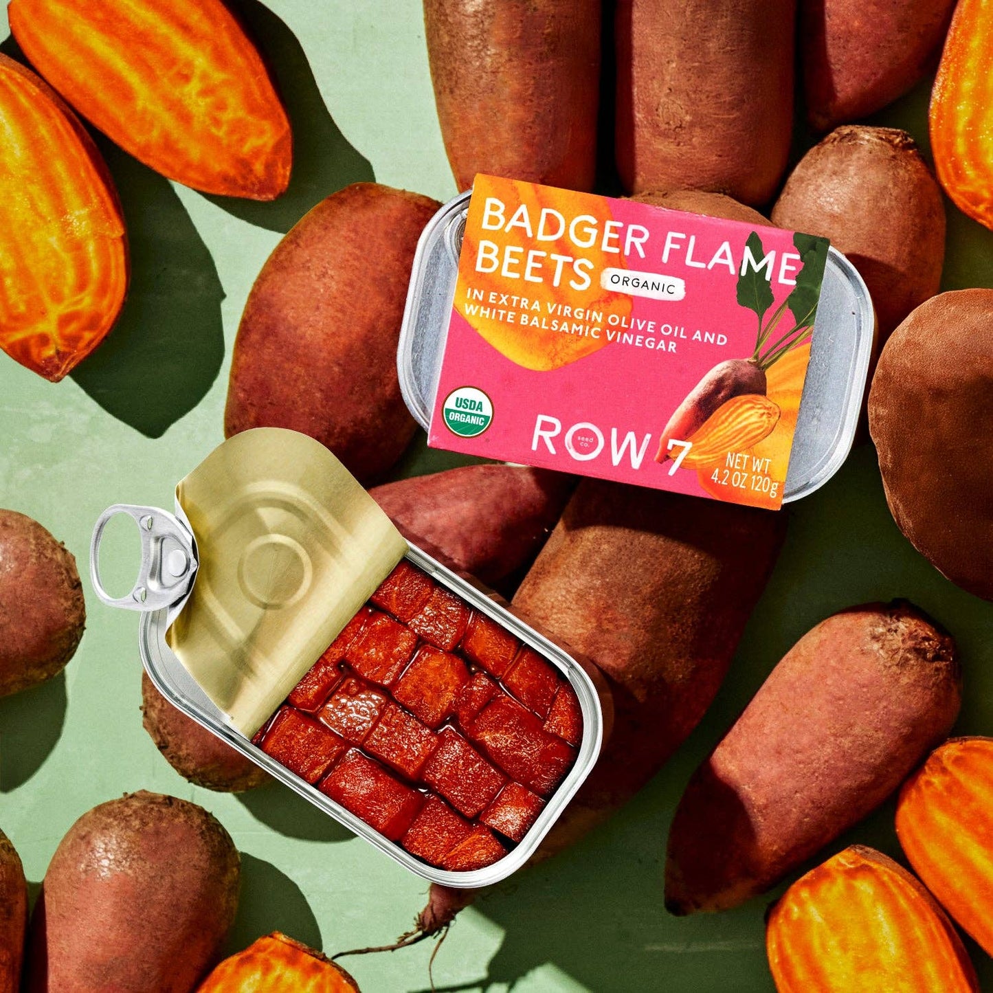 Row 7 Seed Co. - Badger Flame Beets Tin - 120 g
