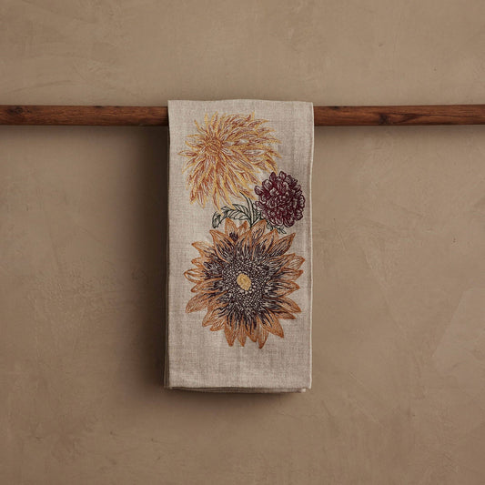 Coral & Tusk - Autumn Sunflower - Tea Towel