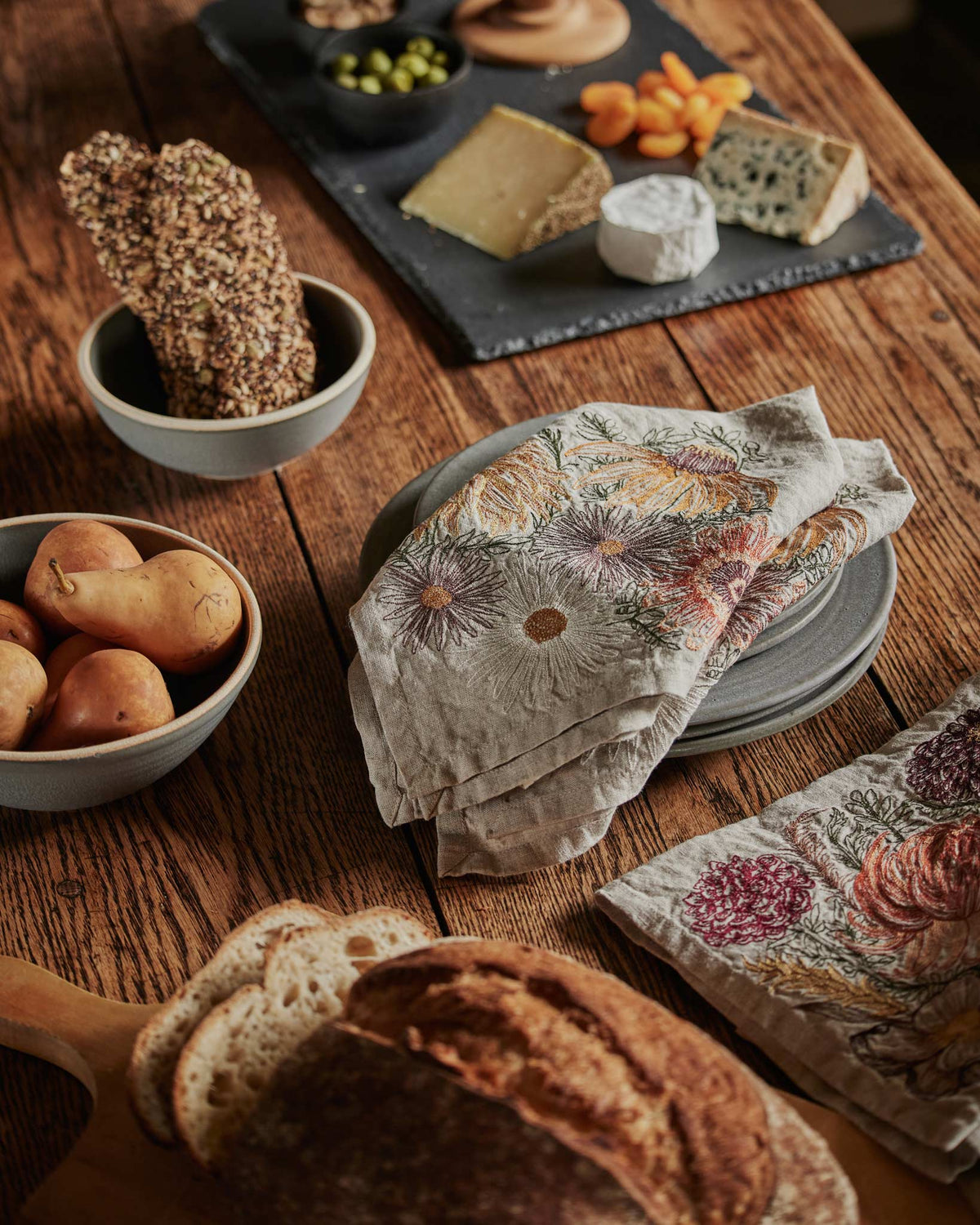 Coral & Tusk - Autumn Blossoms - Dinner Napkin