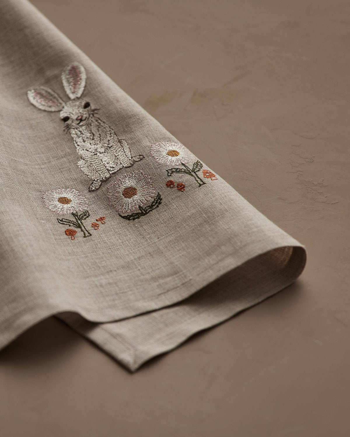 Coral & Tusk - Bunny & Daisies - Tea Towel