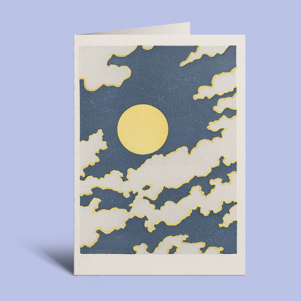 Saturn Press - Partly Cloudy Greeting Card