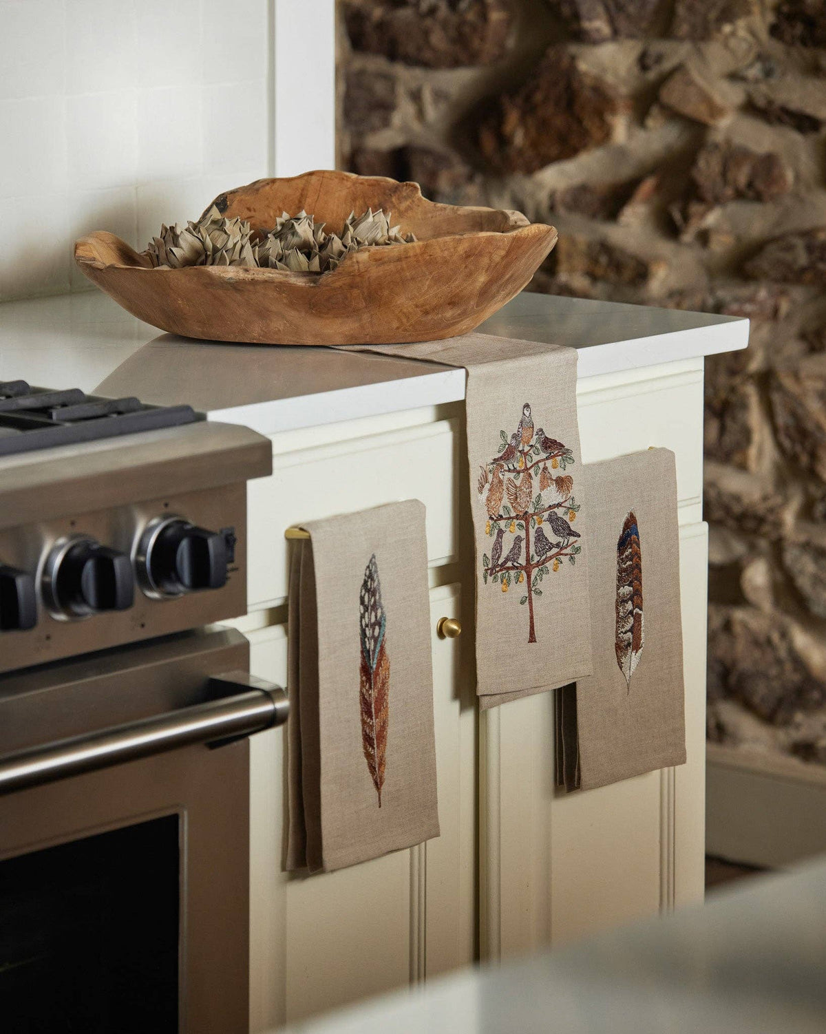 Coral & Tusk - Fowl Feather - Tea Towel