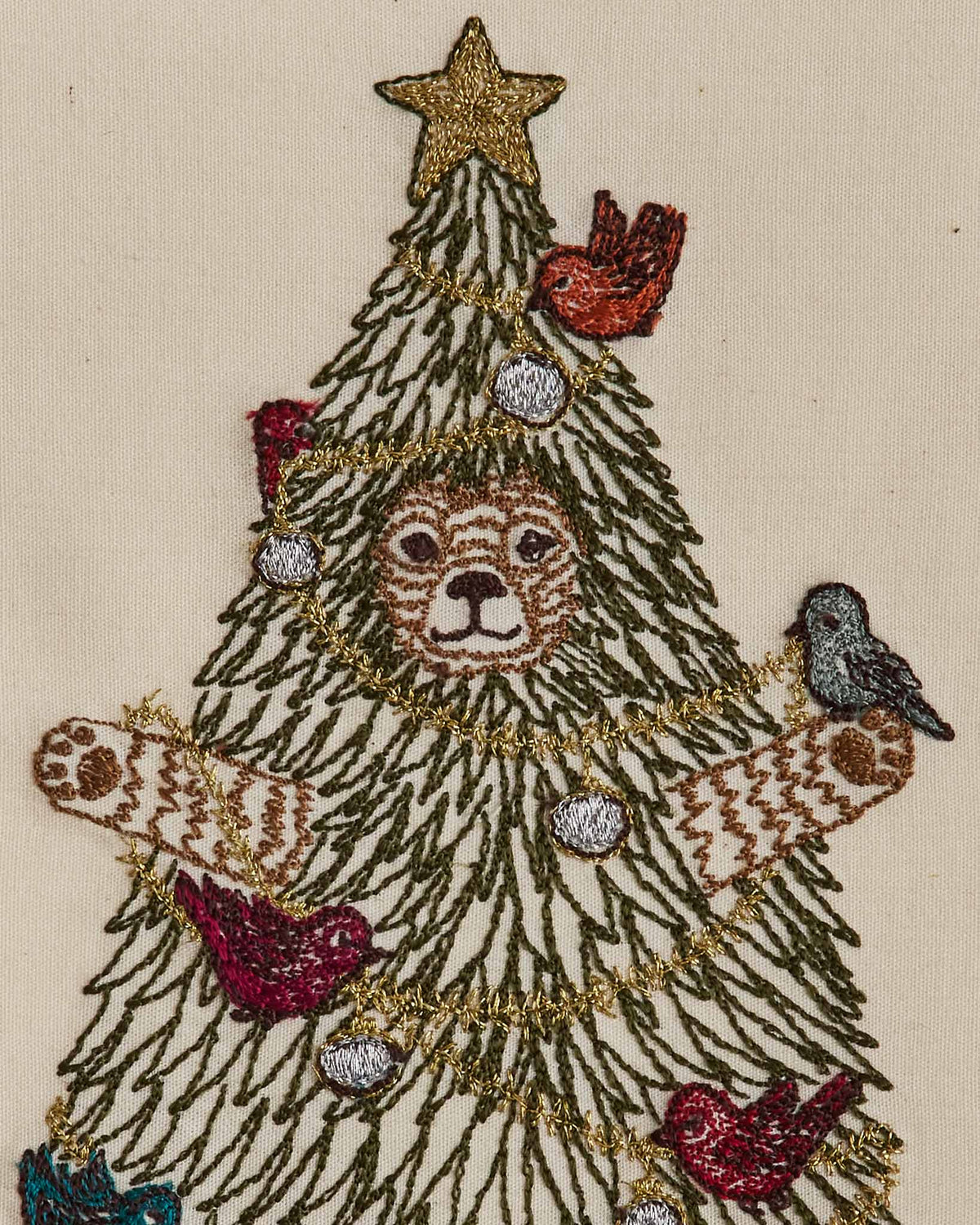 Coral & Tusk Christmas Tree Bear Card, view 2