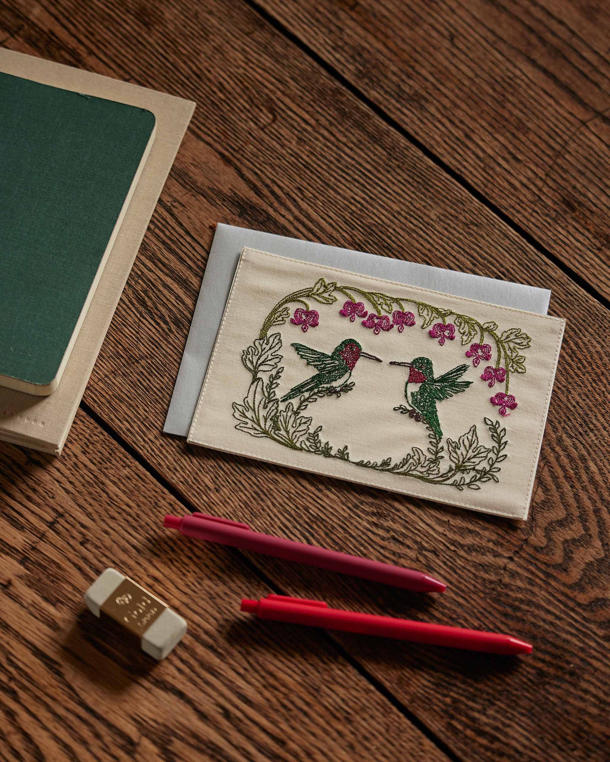 Coral & Tusk - Hummingbird Hearts Card