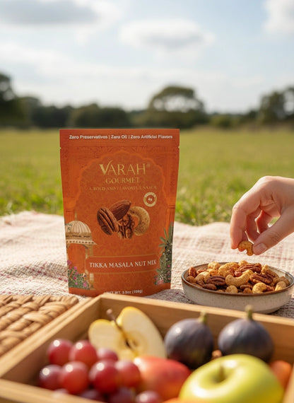 Varah Gourmet - Tikka Masala Nut Mix - Spiced Roasted Nuts - 3.5 oz., view 3